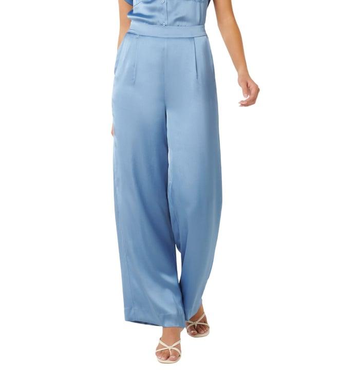 forever new dusk blue co-ord simone regular fit pleated trouser