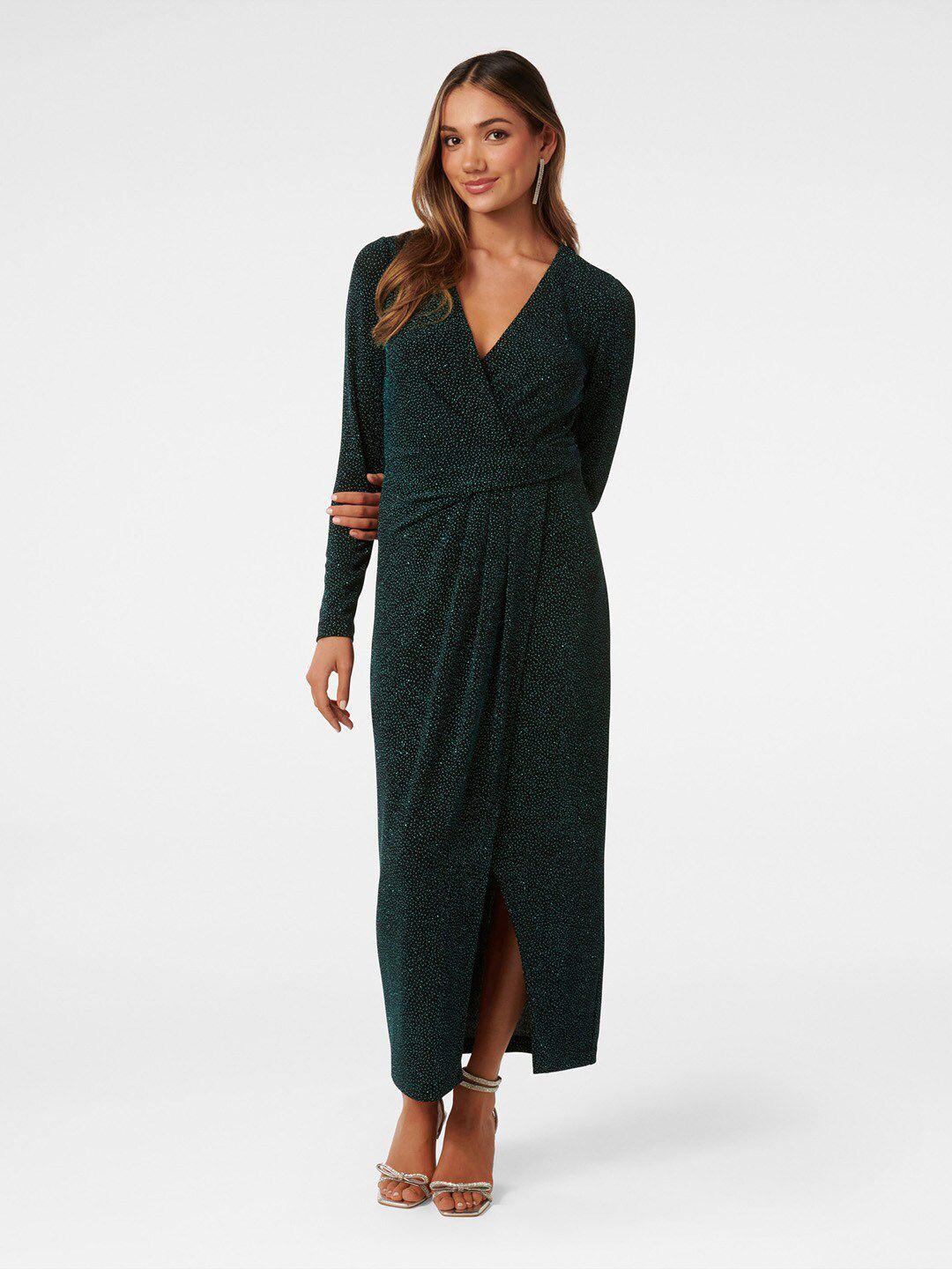 forever new embellished v-neck wrap maxi dress