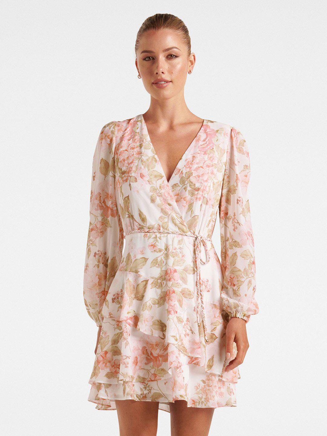 forever new floral printed wrap dress