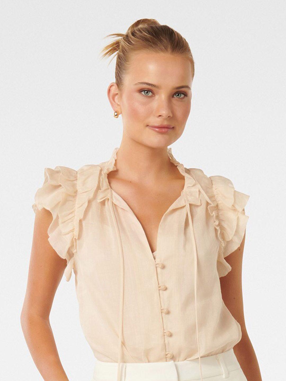 forever new flutter sleeve shirt style top