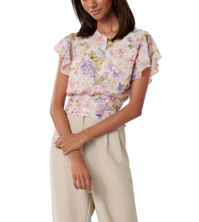 forever new lilac colvin floral bambi regular fit blouse top