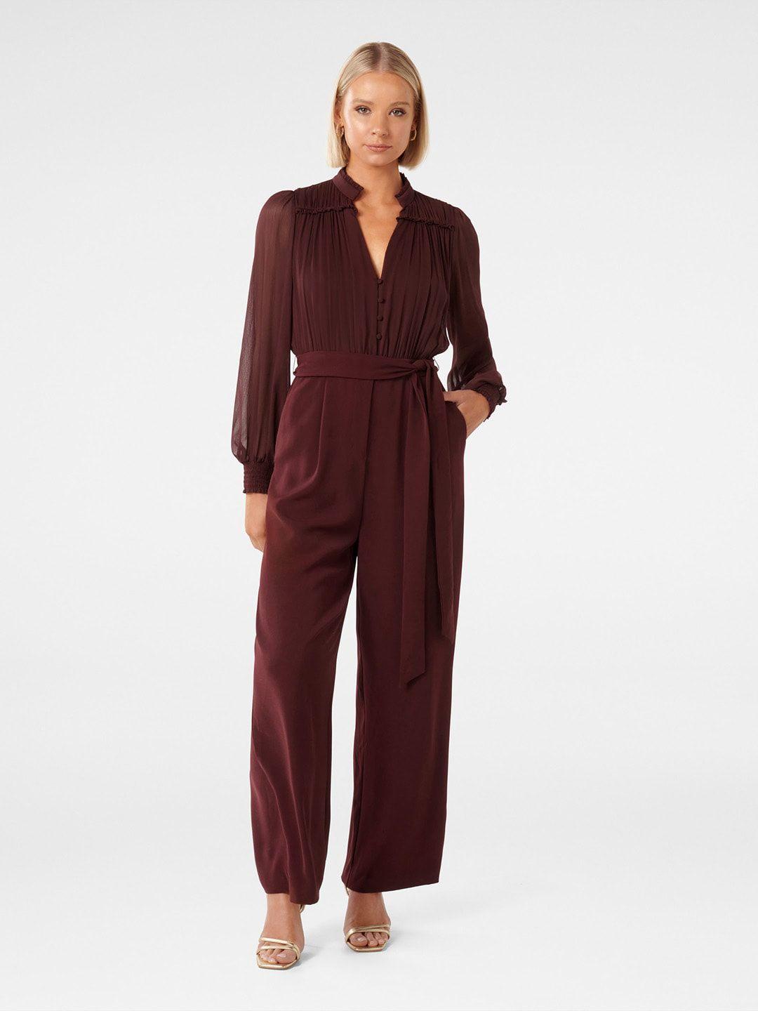 forever new mandarin collar basic jumpsuit