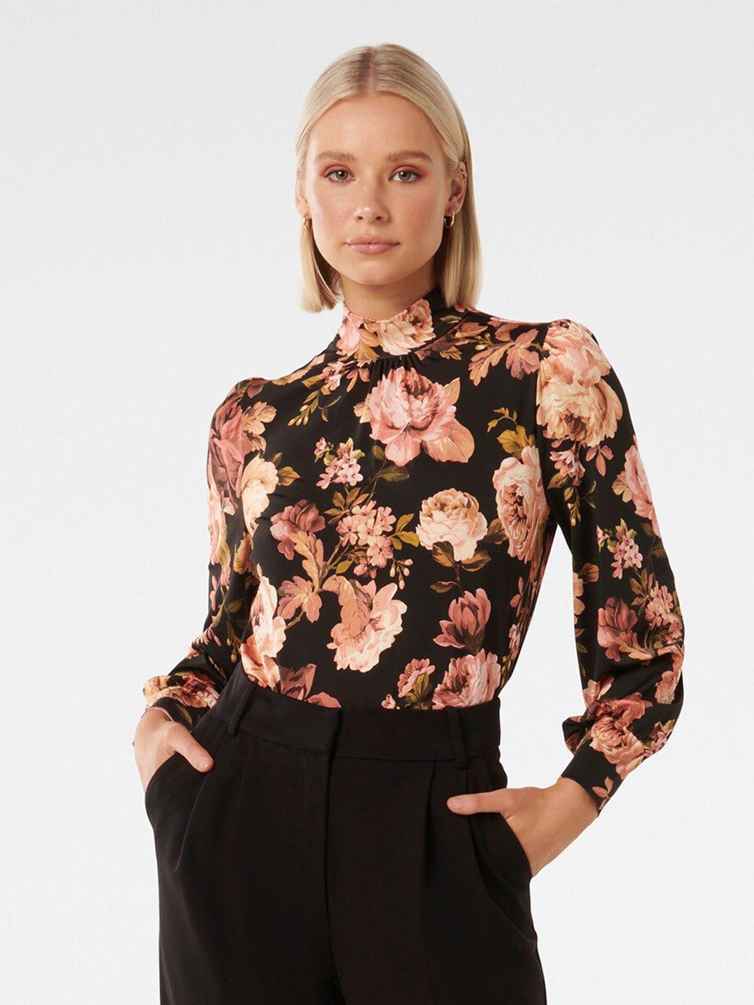 forever new multicoloured floral print top