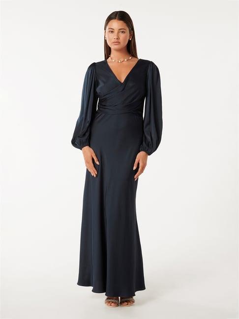 forever new navy regular fit maxi dress