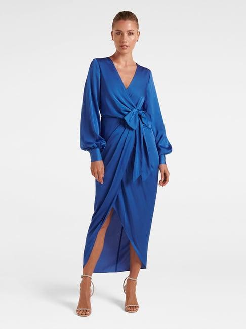 forever new navy wrap dress