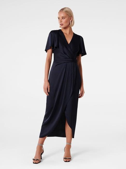 forever new navy wrap dress