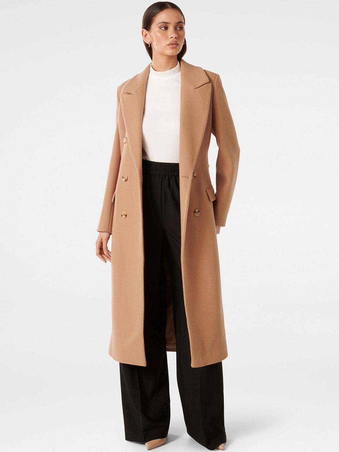 forever new notched lapel collar wrap coat