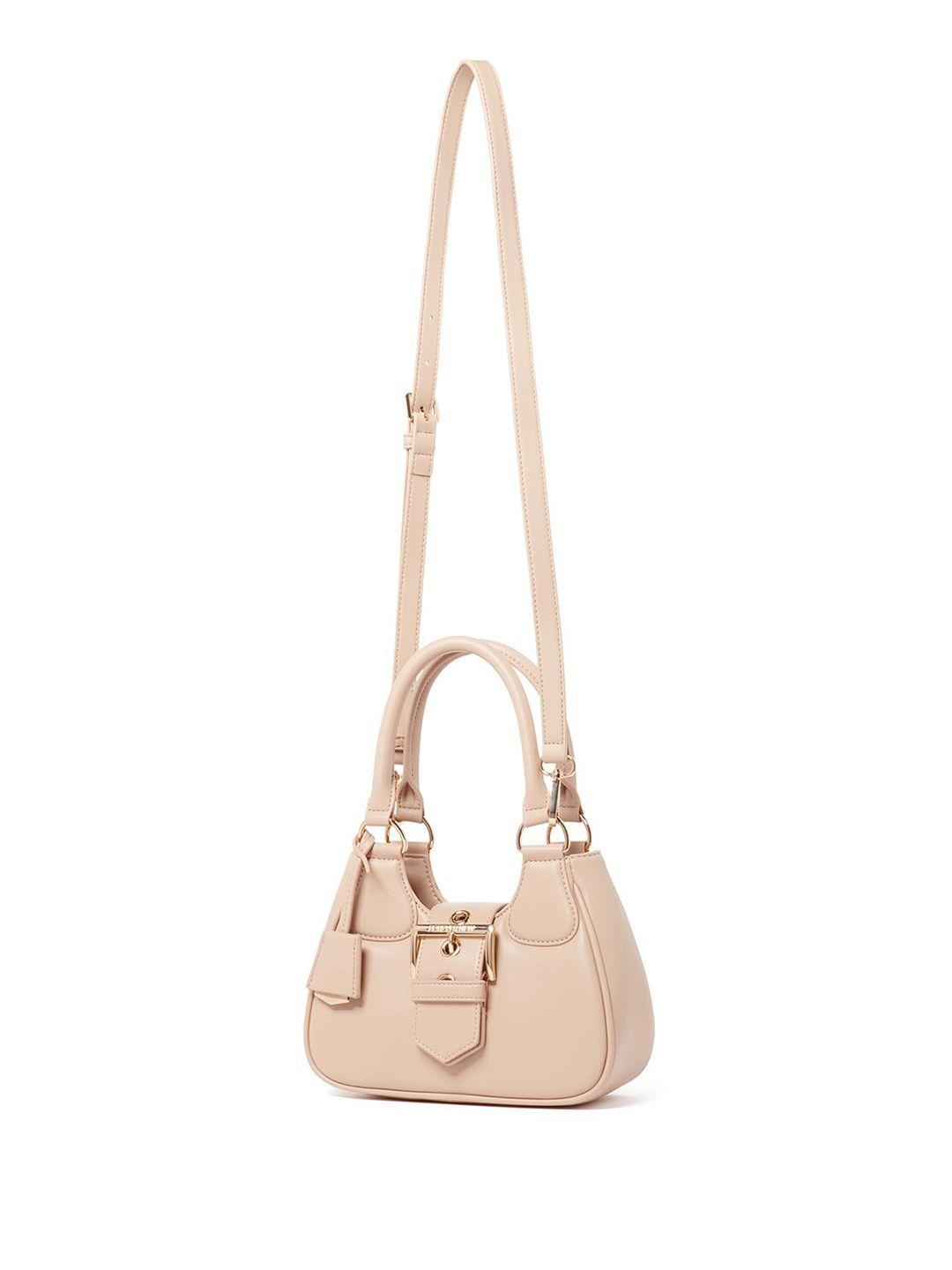 forever new nude-coloured bucket detail structured handheld bag