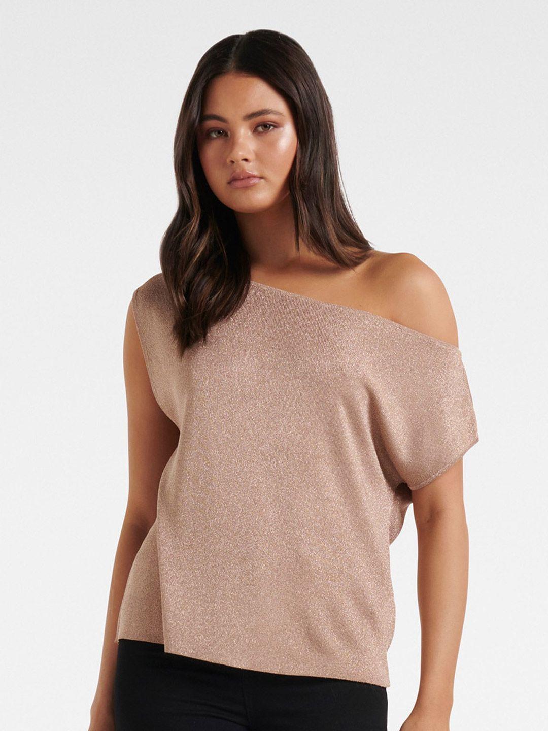 forever new one shoulder short sleeve top