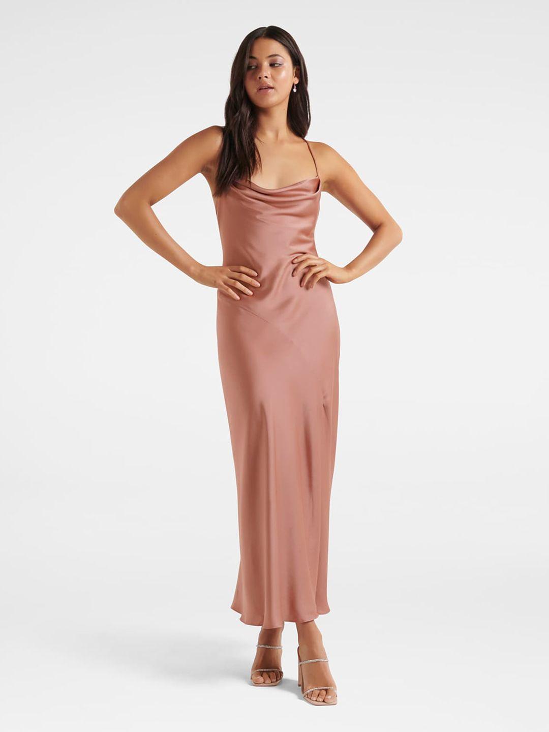 forever new pink satin maxi dress