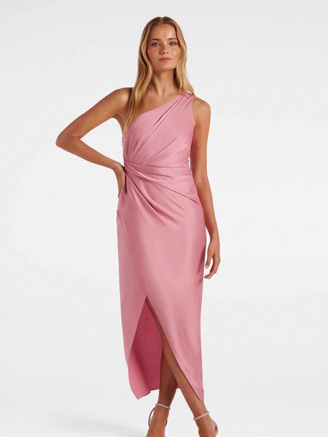 forever new pink satin maxi dress