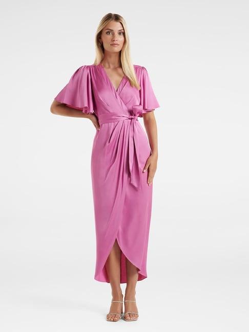 forever new pink wrap dress