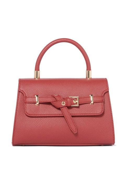 forever new red solid medium sling handbag