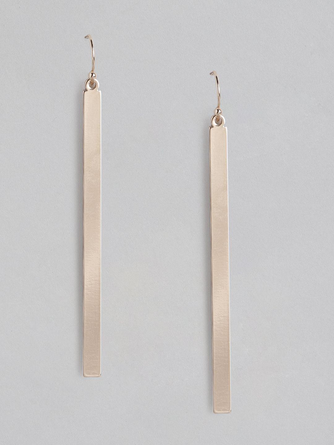 forever new rose-gold plated  contemporary drop earrings