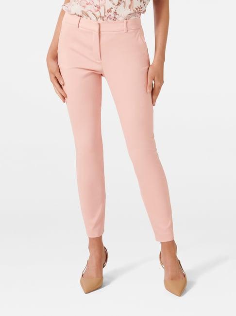 forever new rose pink mid rise pants