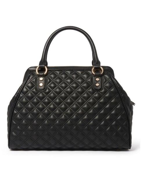 forever new signature grace black quilted medium handbag