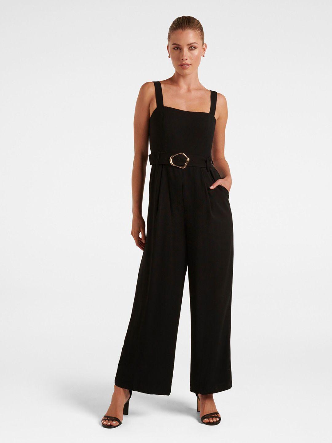 forever new square neck sleeveless basic jumpsuit