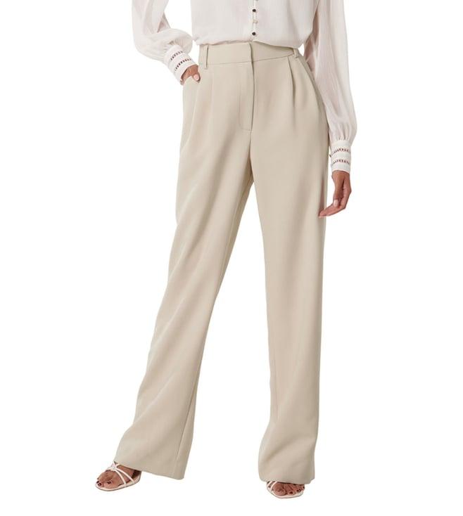 forever new taupe suit tessa petite regular fit pleated trousers