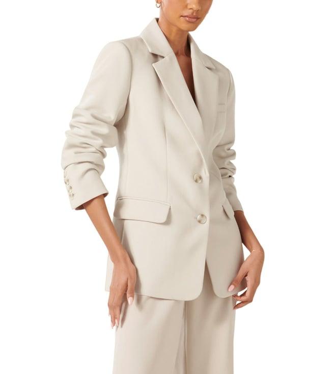 forever new taupe suit tessa petite two button regular fit blazer