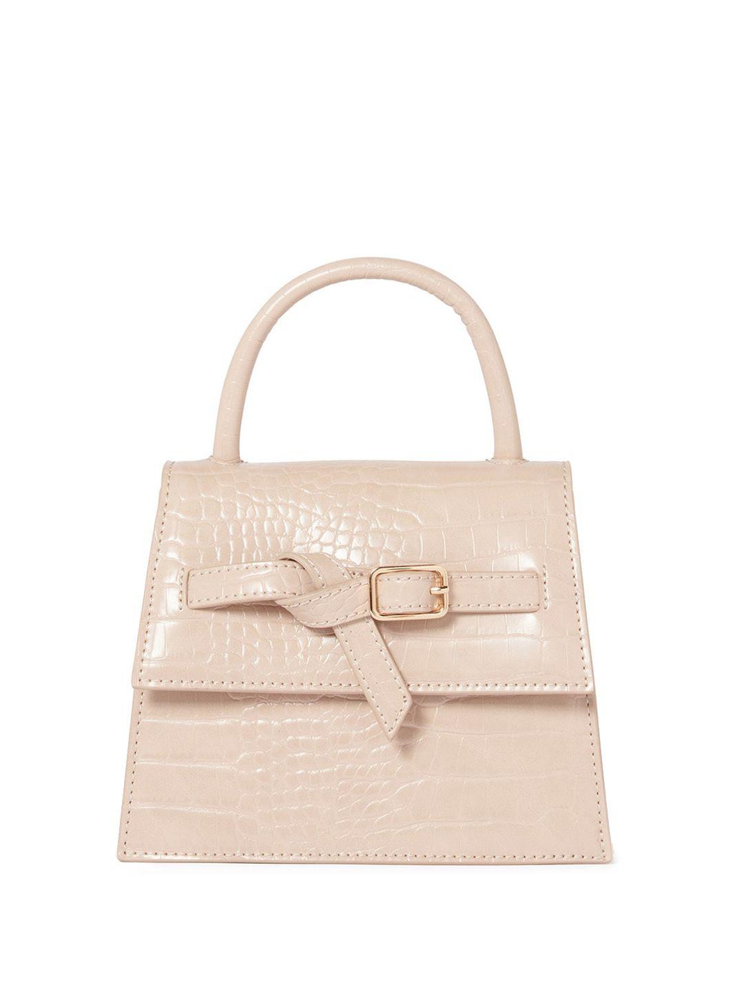 forever new textured bow detailed structured handheld bag