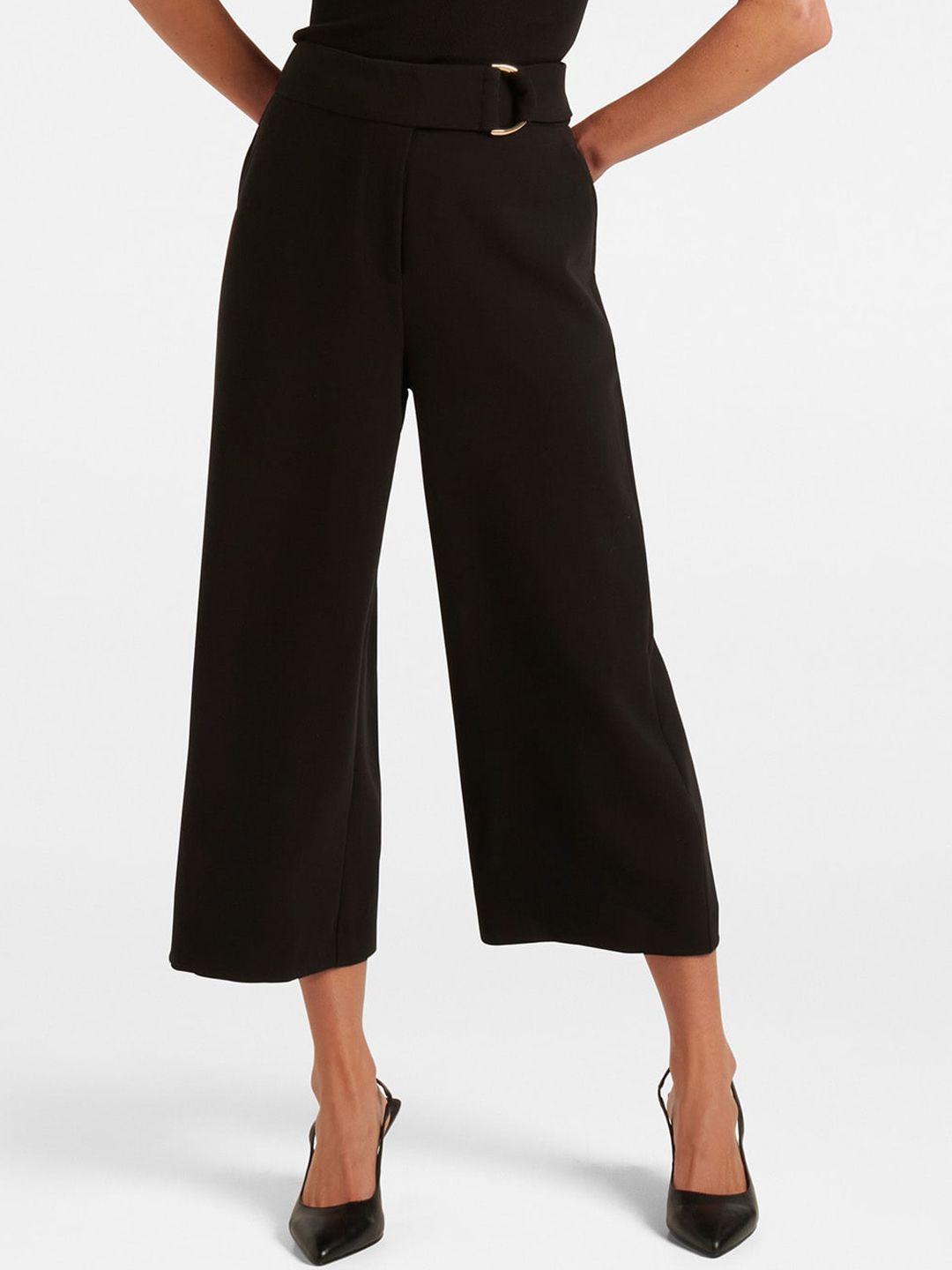 forever new women high-rise culottes trousers