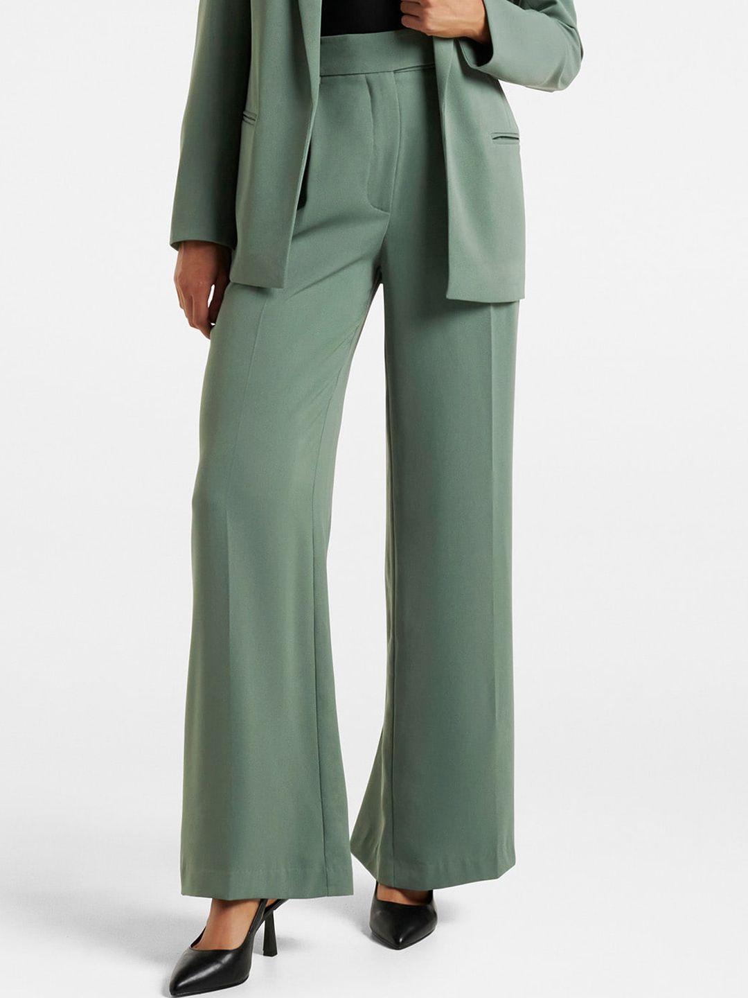 forever new women high-rise formal bootcut trousers