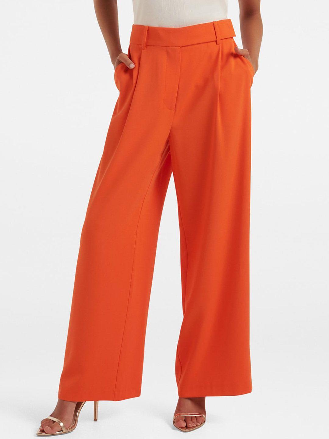 forever new women high-rise parallel trousers