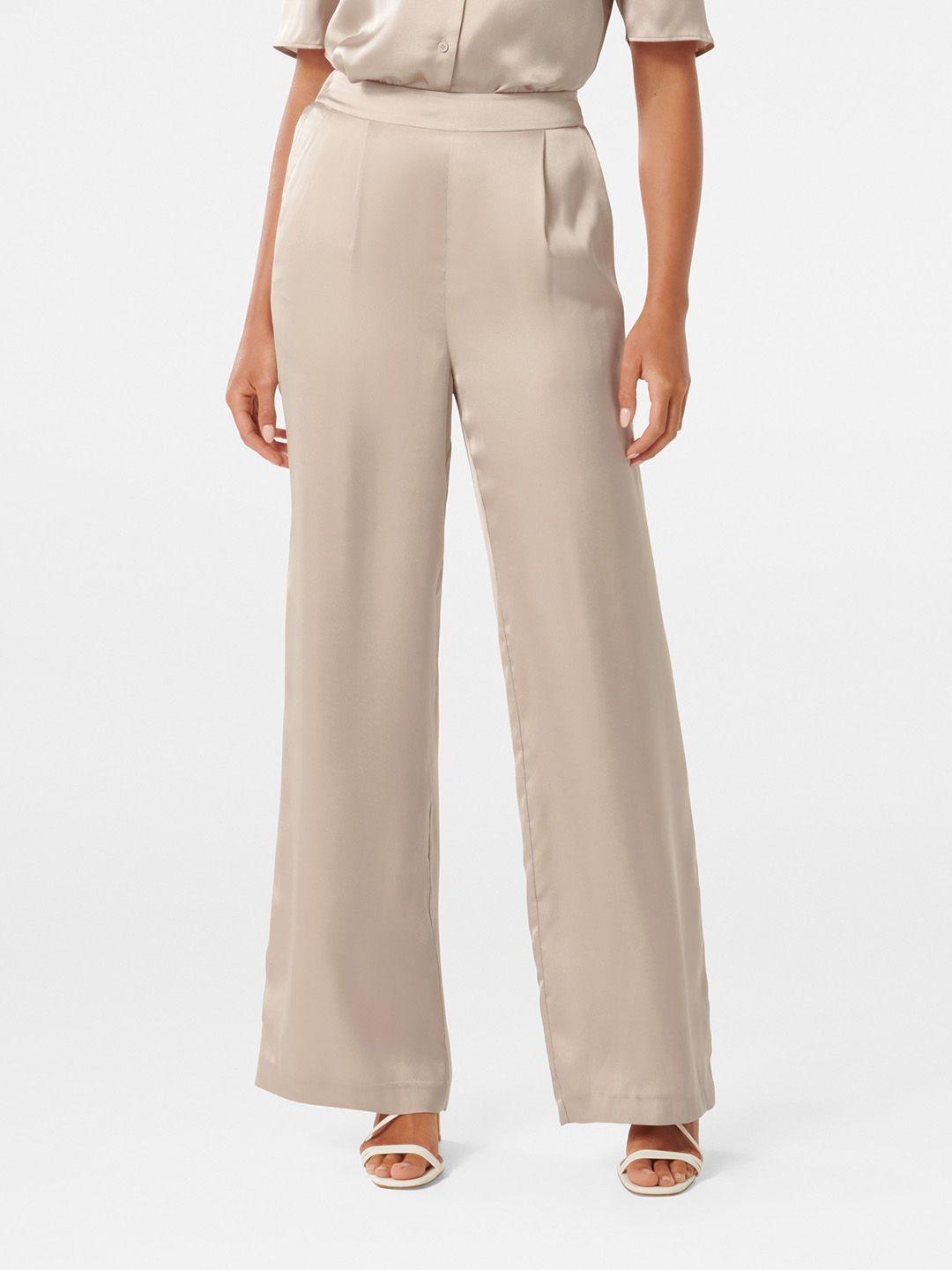 forever new women relaxed high-rise pleated trousers