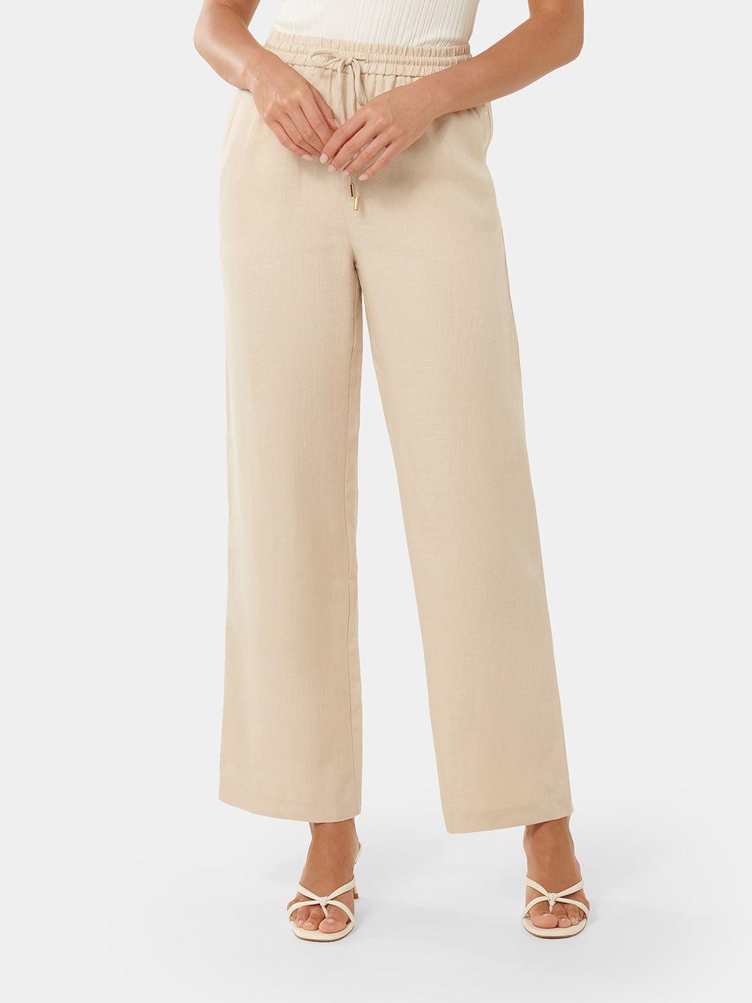 forever new women relaxed high-rise trousers
