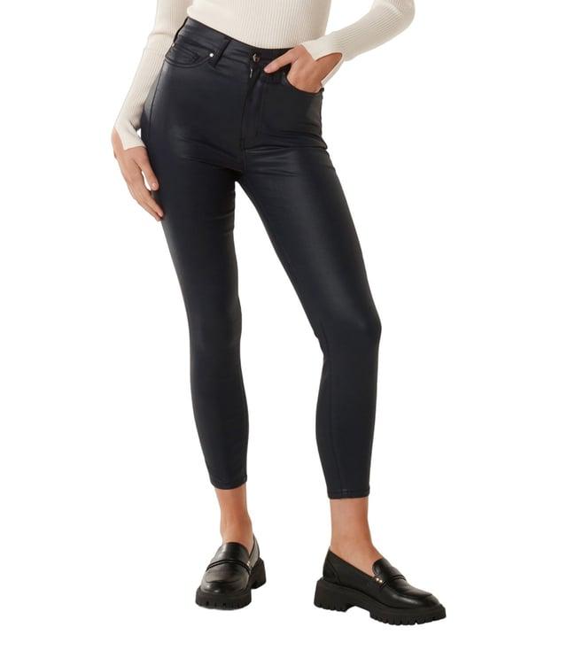 forever new x pooja hegde skinny navy bella cropped high rise jeans