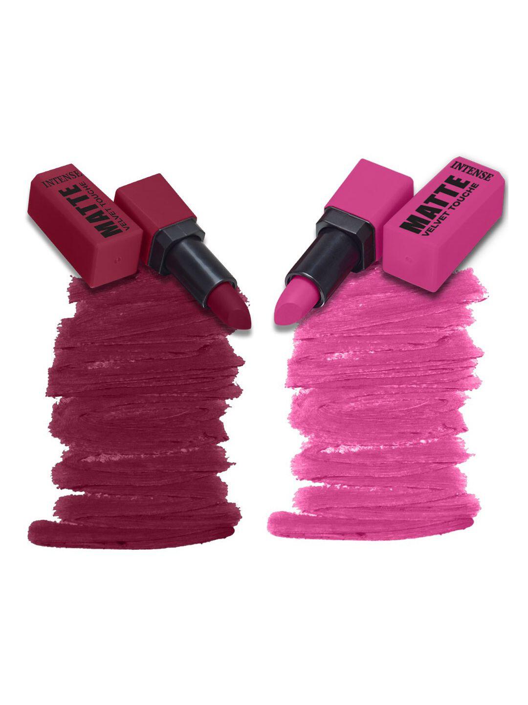 forfor set of 2 waterproof long last intense matte lipstick 3.5ml