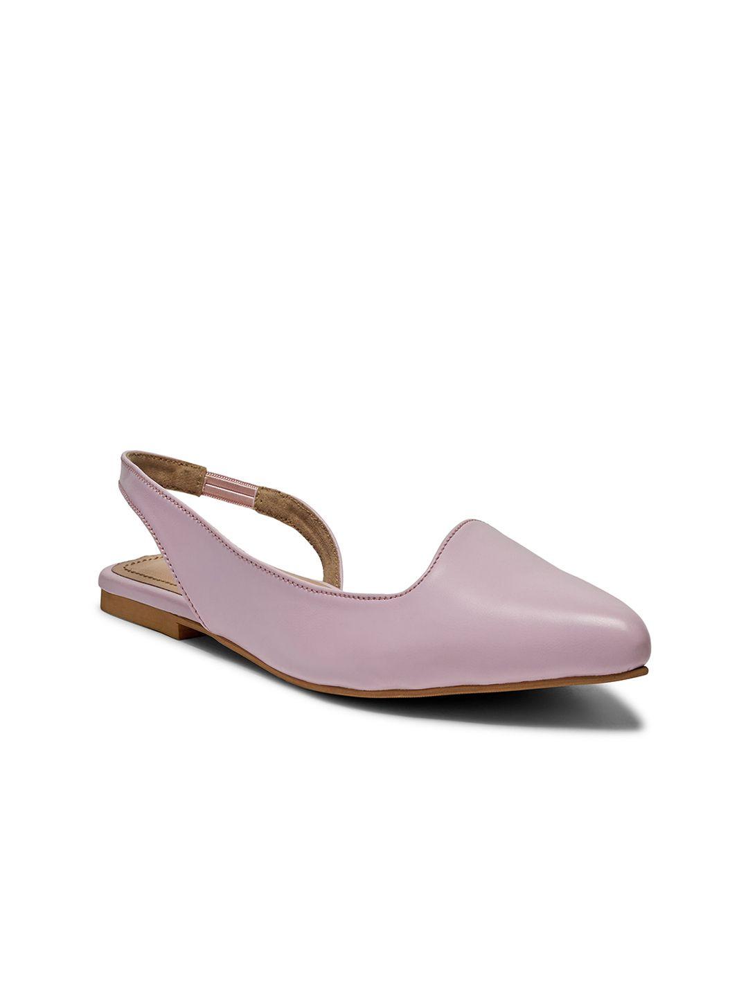 forli women leather back straps pointed toe ballerinas