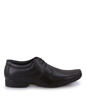 formal lace-up shoes with genuine leather upper
