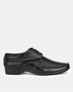 formal lace-up shoes with synthetic upper