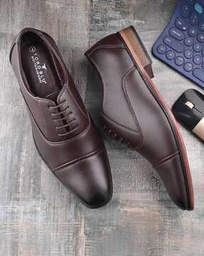 formal shoes with lace fastening