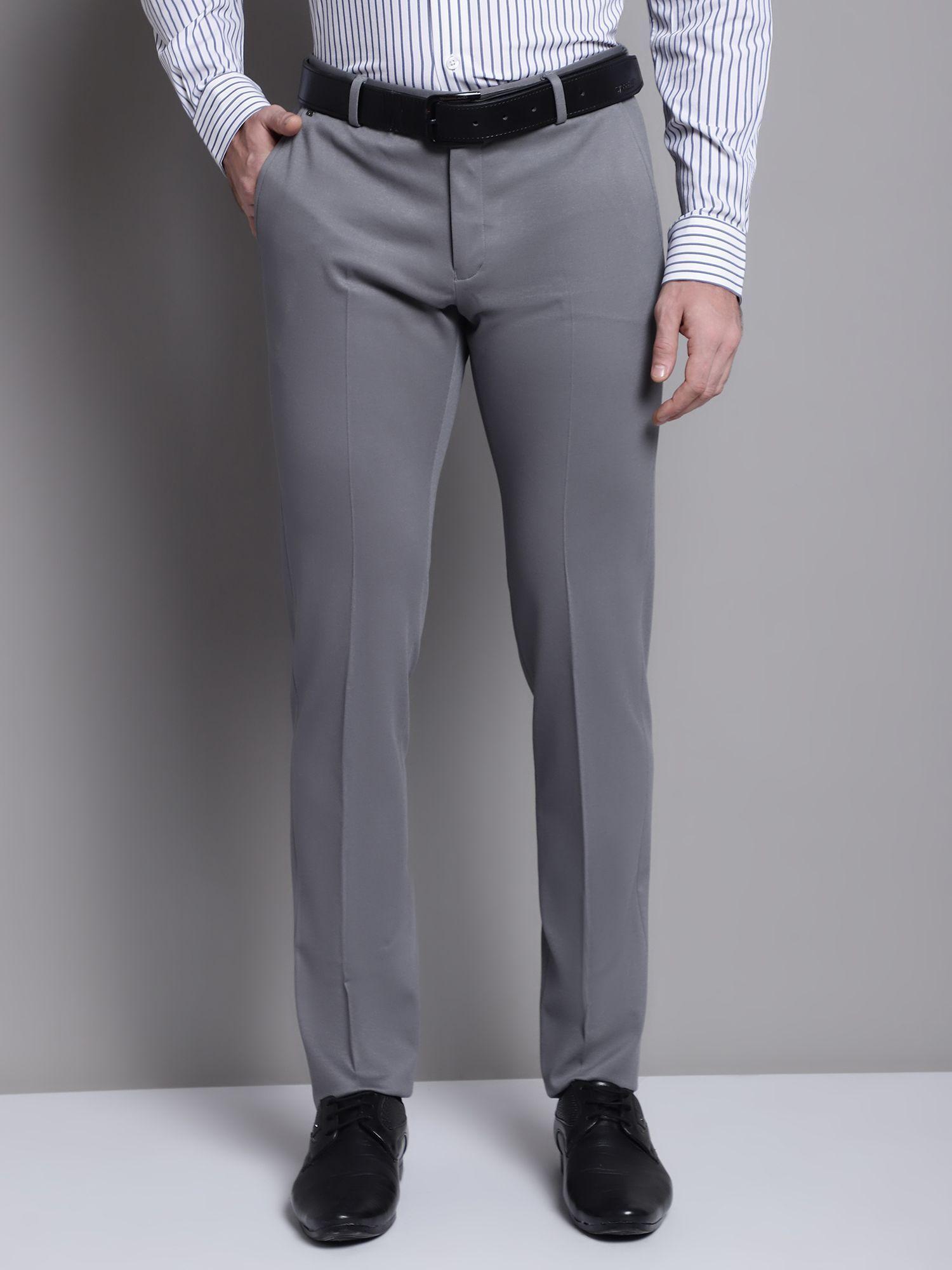 formal grey men trouser