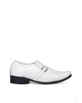 formal heeled slip-on shoes