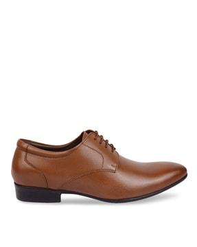 formal lace-up shoes with genuine leather upper