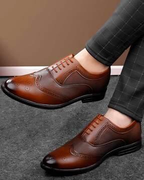 formal lace-up shoes with pu upper