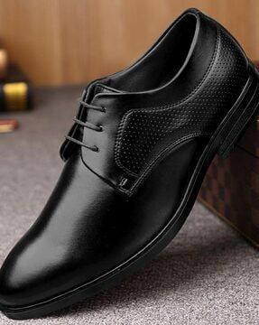 formal lace-up shoes with pu upper