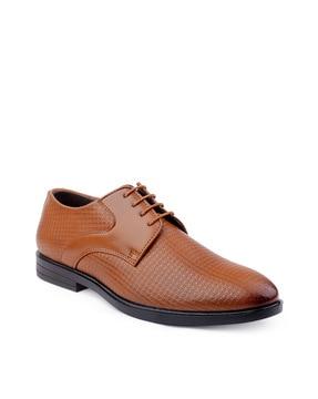 formal lace-up shoes with pu upper