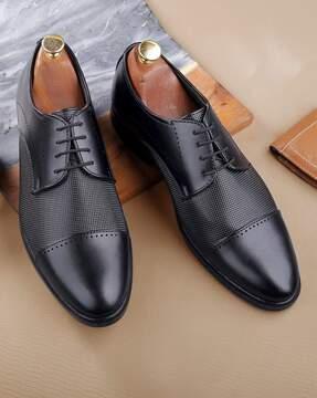 formal lace-up shoes with pu upper