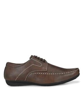 formal lace-up shoes with synthetic upper