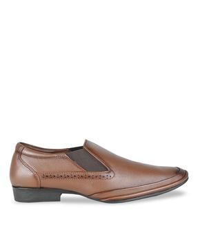 formal shoes with slip-on styling