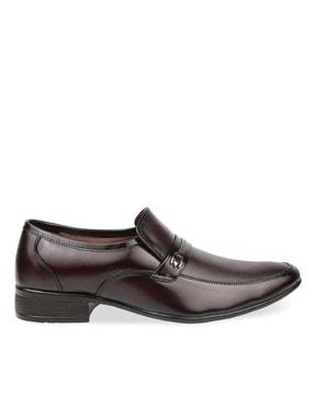 formal shoes with slip-on styling