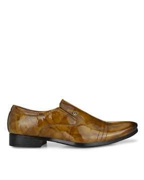 formal slip-on shoes with synthetic upper