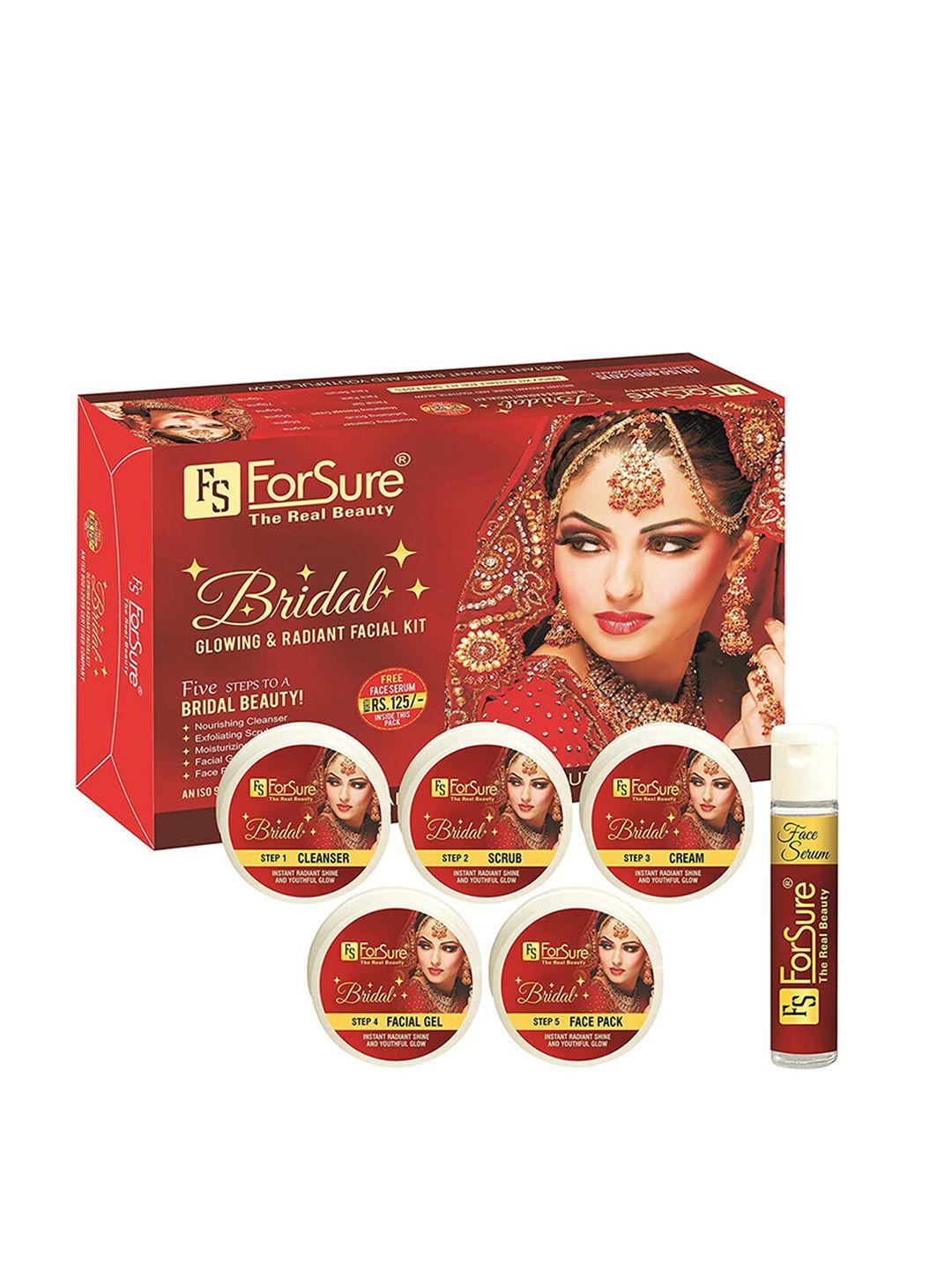 forsure bridal glowing & radiant 5-step facial kit with free face serum