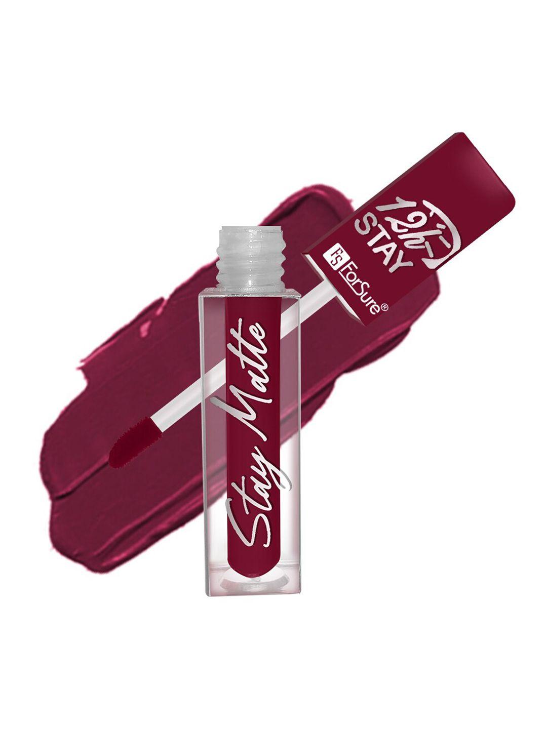 forsure non transfer waterproof liquid matte mini lipstick - royal berry