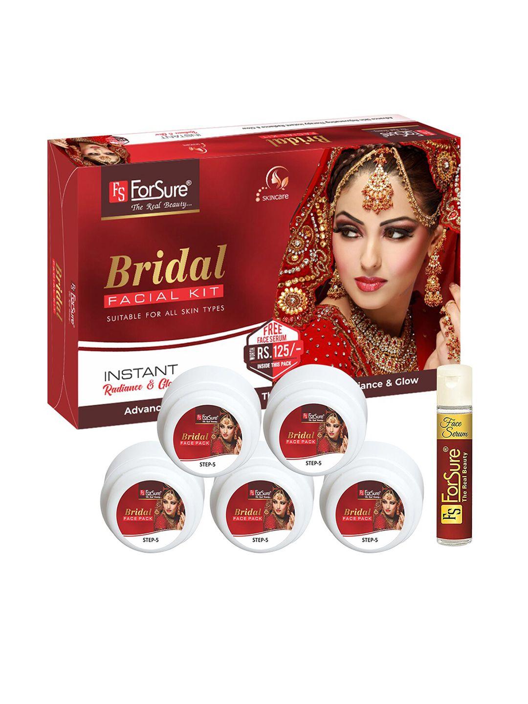 forsure unisex set of 2 bridal & wine facial kits