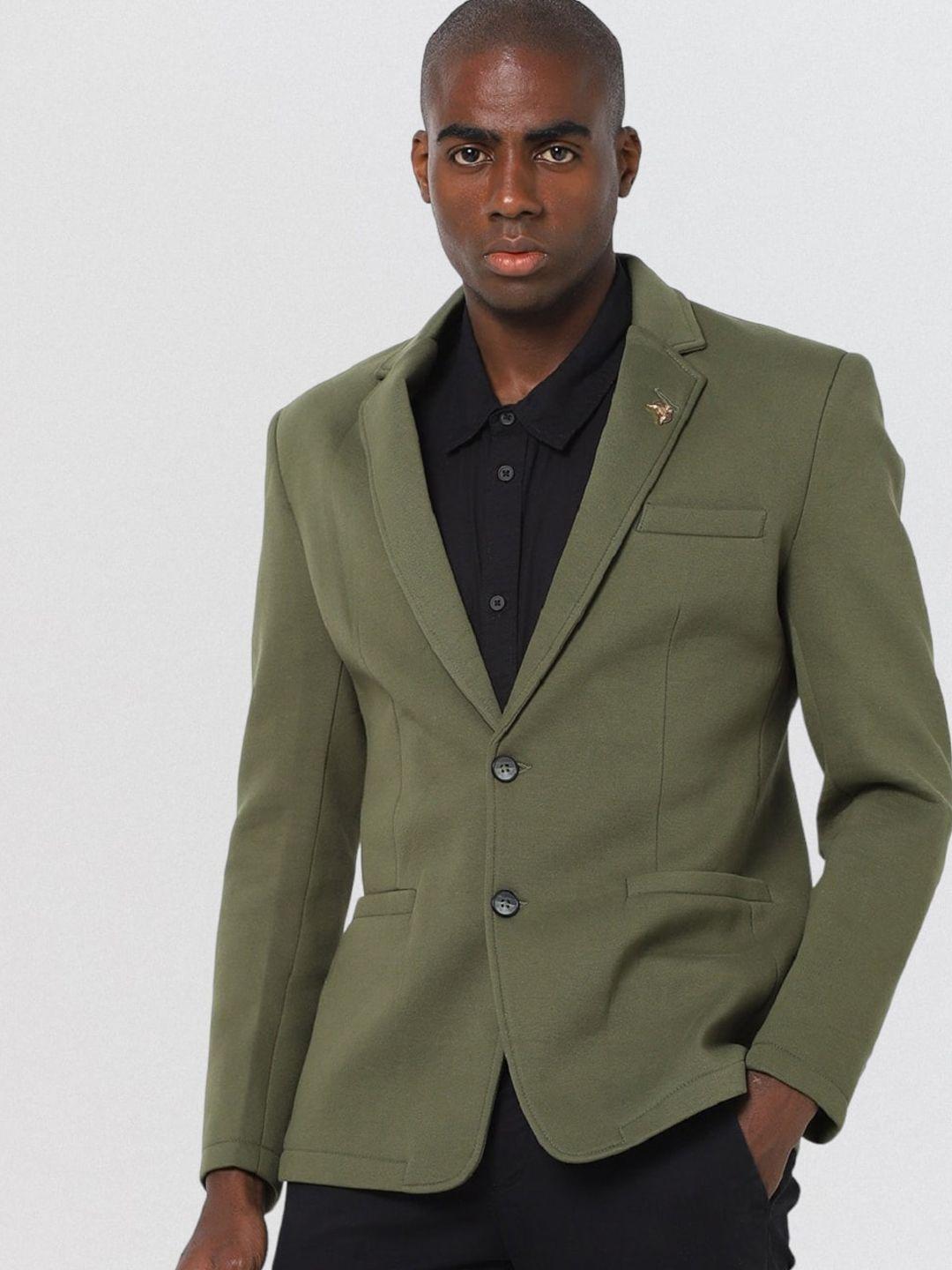 fort collins slim fit notched lapel single breasted blazer